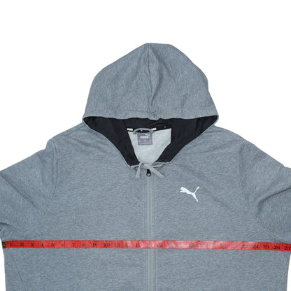 Mens UK Size XL PUMA Grey Full Zip Hoodie