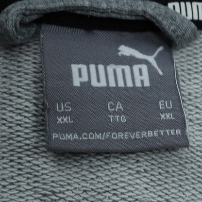 Mens UK Size XL PUMA Grey Full Zip Hoodie