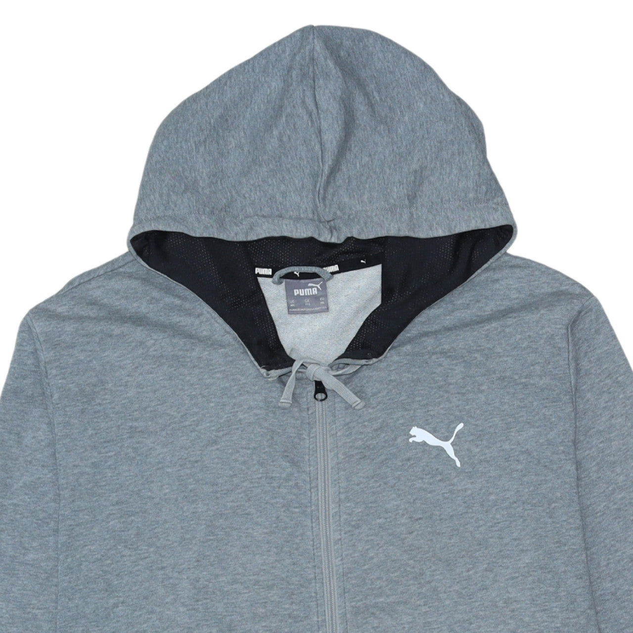 Mens UK Size XL PUMA Grey Full Zip Hoodie