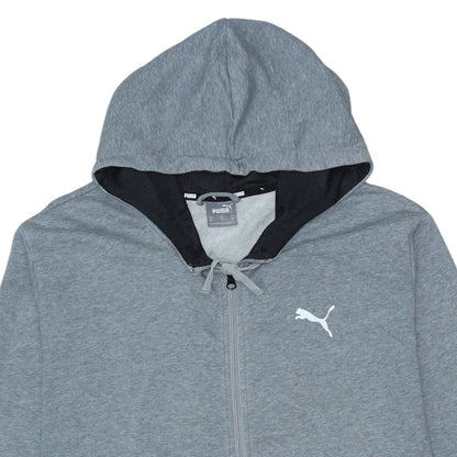 Mens UK Size XL PUMA Grey Full Zip Hoodie