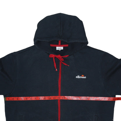 Mens UK Size XL ellesse Black Full Zip Hoodie