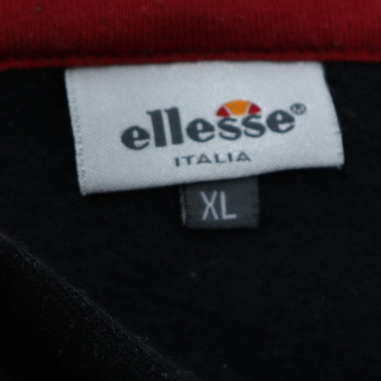 Mens UK Size XL ellesse Black Full Zip Hoodie