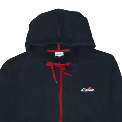 Mens UK Size XL ellesse Black Full Zip Hoodie