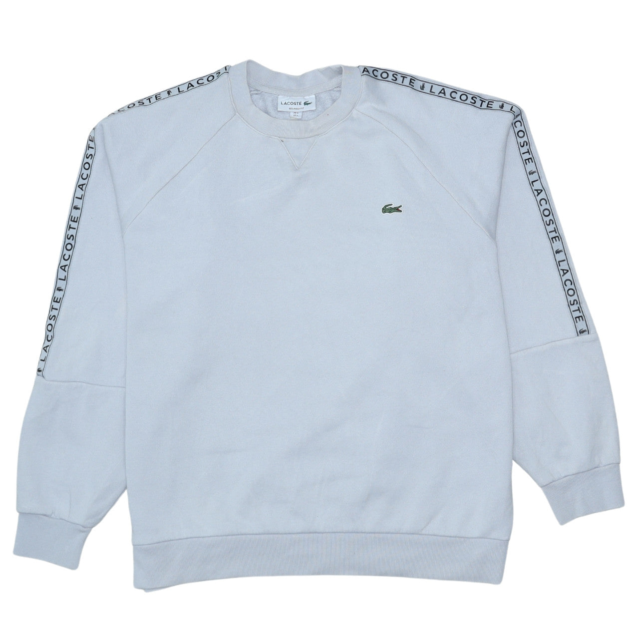 Womens UK Size L Lacoste White Pullover Sweatshirt