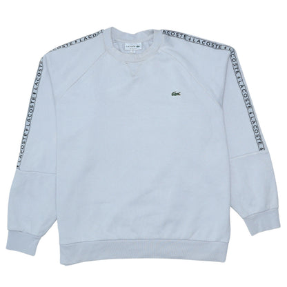 Womens UK Size L Lacoste White Pullover Sweatshirt