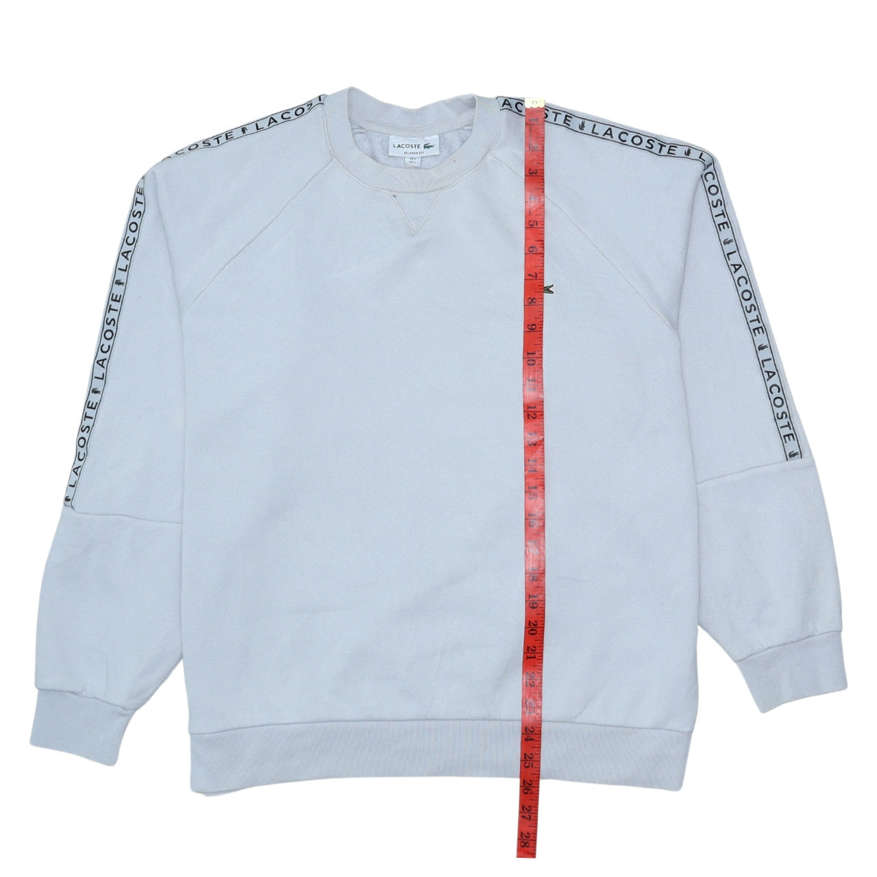 Womens UK Size L Lacoste White Pullover Sweatshirt