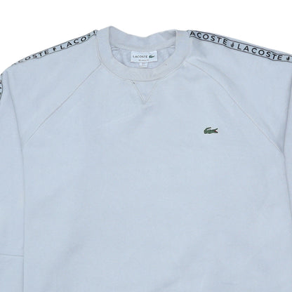 Womens UK Size L Lacoste White Pullover Sweatshirt