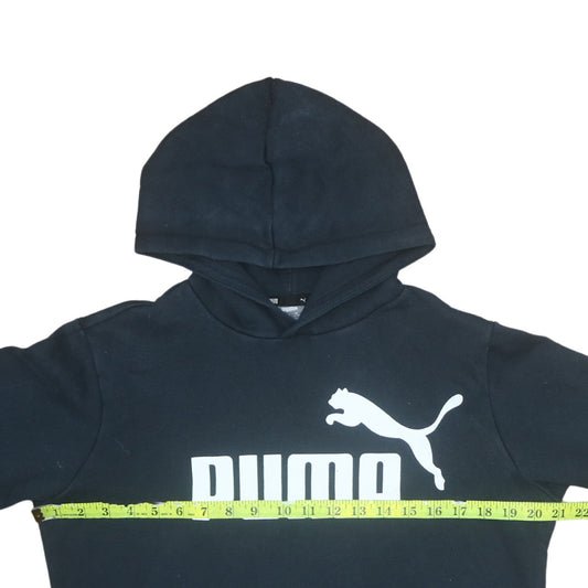 Boys UK Size 15-16 Years PUMA Black Pullover Hoodie