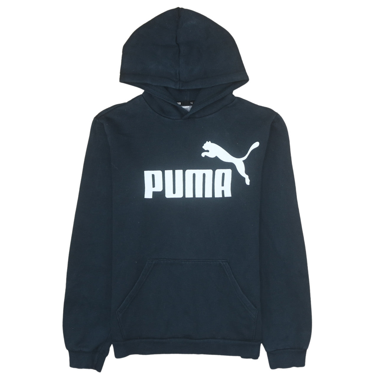 Boys UK Size 15-16 Years PUMA Black Pullover Hoodie