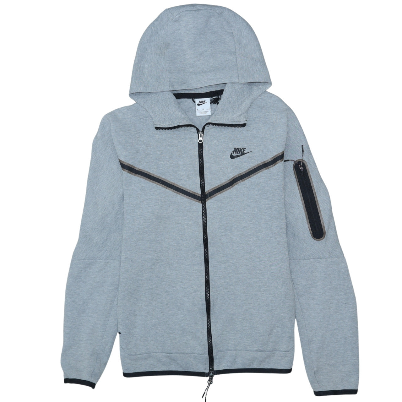 Mens UK Size M Nike Grey Full Zip Hoodie