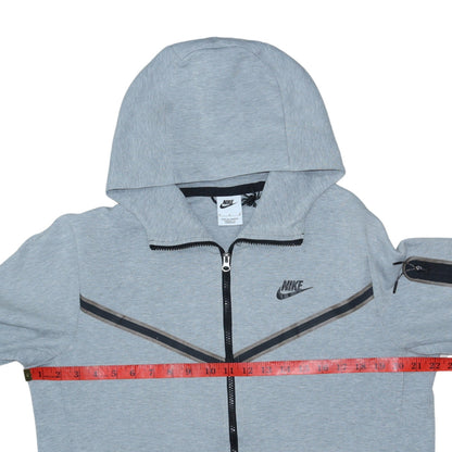 Mens UK Size M Nike Grey Full Zip Hoodie