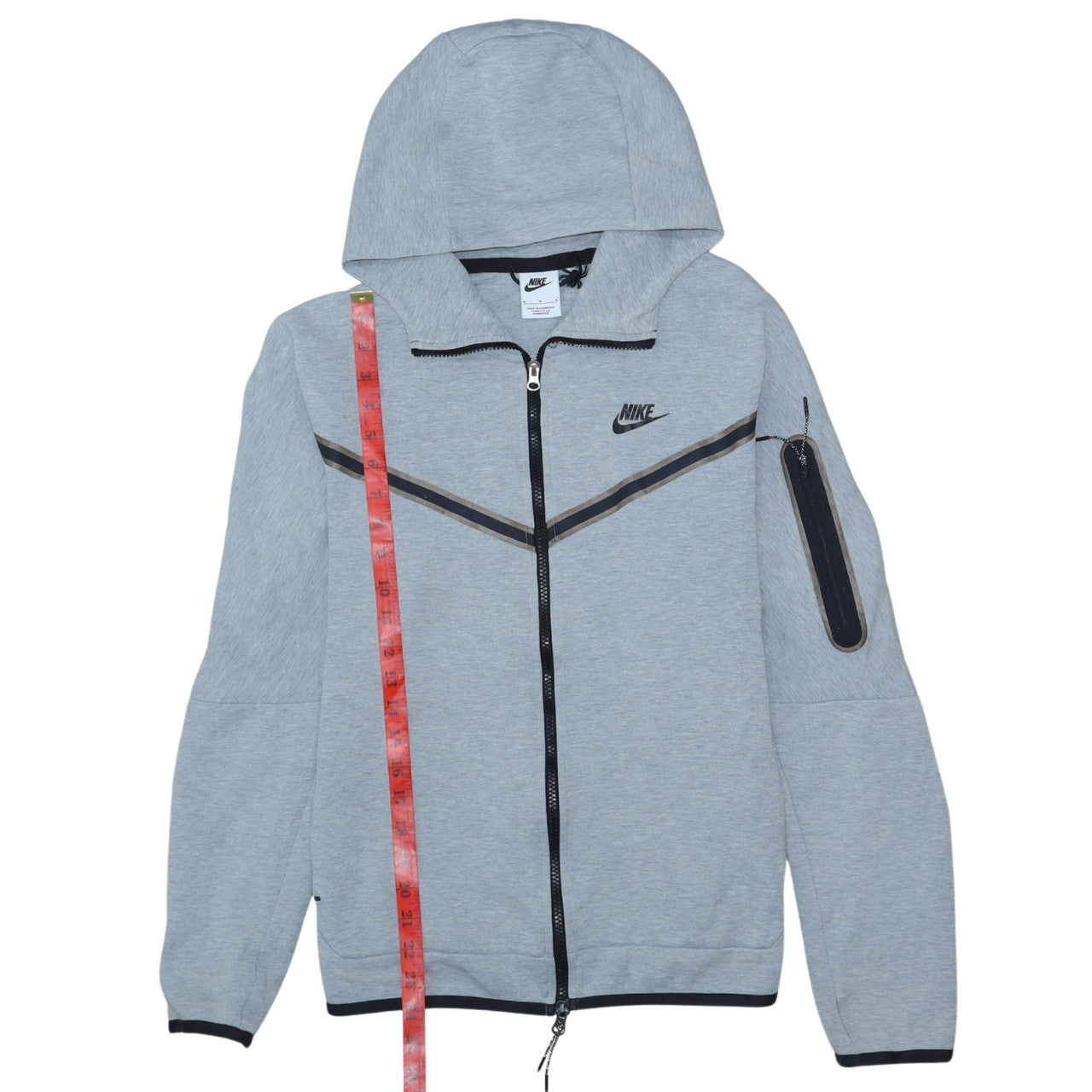 Mens UK Size M Nike Grey Full Zip Hoodie