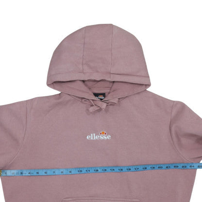 Womens UK Size 12 ellesse Pink Pullover Hoodie