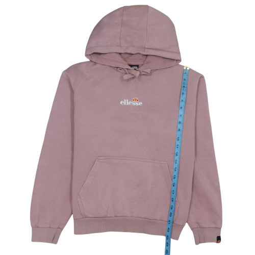 Womens UK Size 12 ellesse Pink Pullover Hoodie
