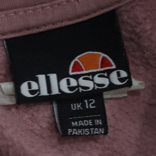 Womens UK Size 12 ellesse Pink Pullover Hoodie