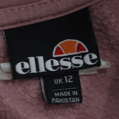 Womens UK Size 12 ellesse Pink Pullover Hoodie