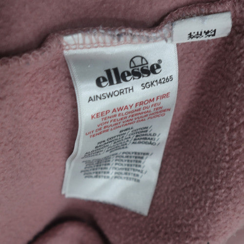 Womens UK Size 12 ellesse Pink Pullover Hoodie