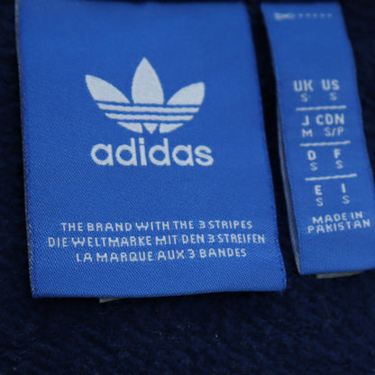 Mens UK Size S adidas Blue Full Zip Hoodie