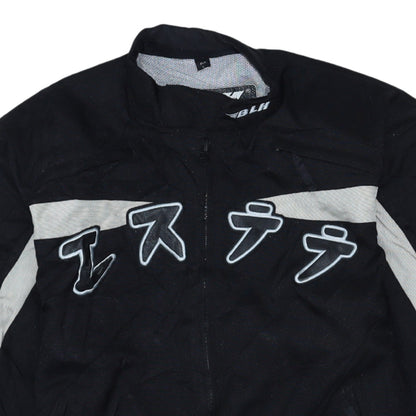 BLH Men's Black Motorcycle Jacket L Windproof Racing Style