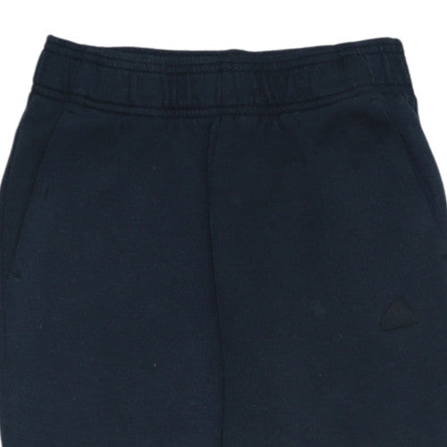 Boys UK Size 11 Years adidas Regular Fit Jogger Blue Trousers