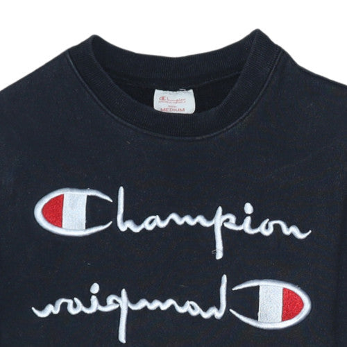 Womens UK Size M Champion Black Pullover Sweatshirt