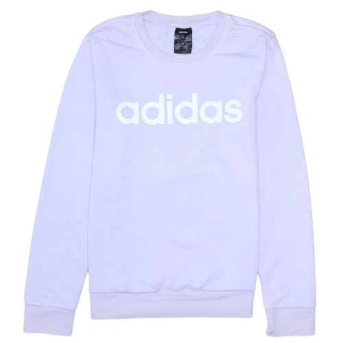 Womens UK Size S adidas Purple Pullover Sweatshirt