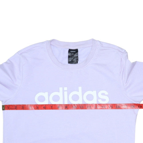 Womens UK Size S adidas Purple Pullover Sweatshirt