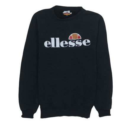 Womens UK Size 8 ellesse Black Pullover Sweatshirt
