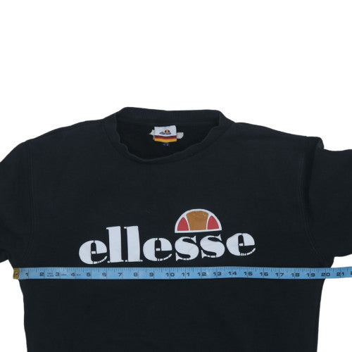 Womens UK Size 8 ellesse Black Pullover Sweatshirt