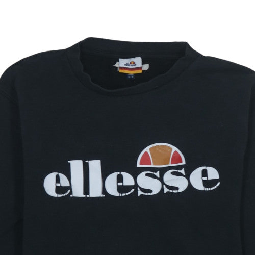 Womens UK Size 8 ellesse Black Pullover Sweatshirt