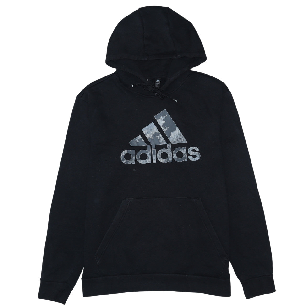 Mens UK Size L adidas Black Pullover Hoodie