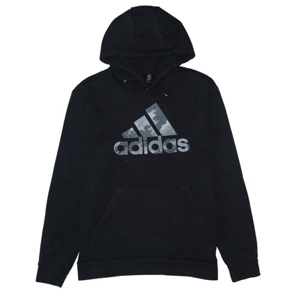 Mens UK Size L adidas Black Pullover Hoodie