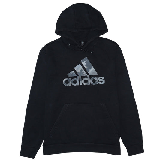 Mens UK Size L adidas Black Pullover Hoodie