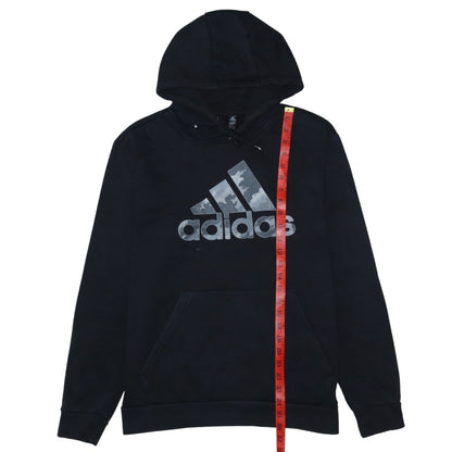 Mens UK Size L adidas Black Pullover Hoodie