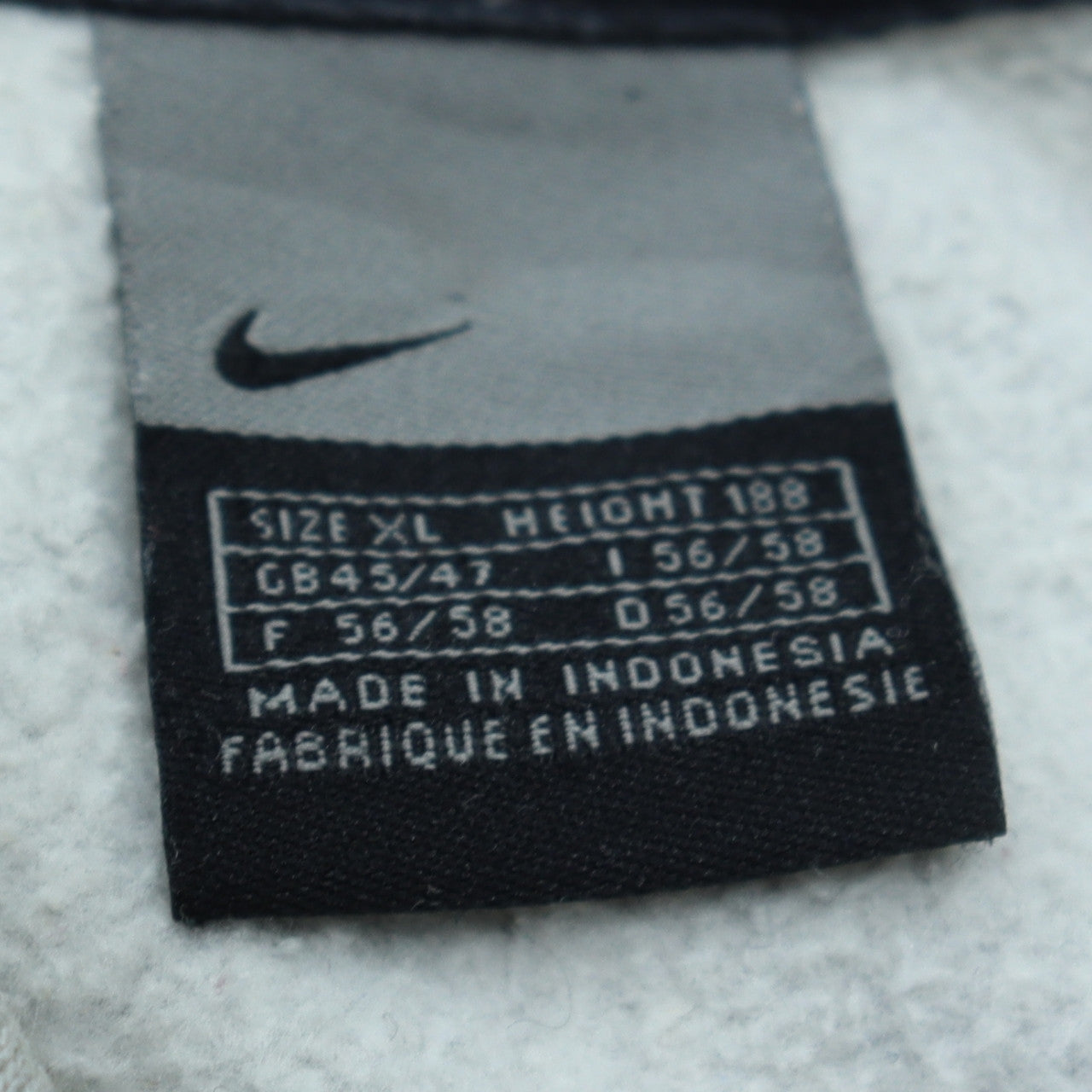 Mens UK Size XL Nike Grey Pullover Hoodie