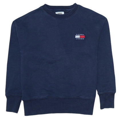 Mens UK Size XS Tommy Jeans Blue Pullover Sweatshirt