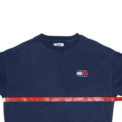 Mens UK Size XS Tommy Jeans Blue Pullover Sweatshirt