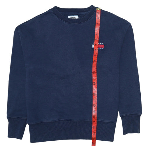 Mens UK Size XS Tommy Jeans Blue Pullover Sweatshirt