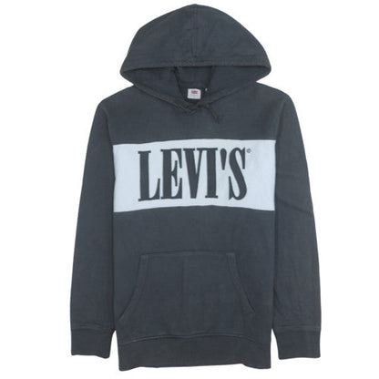 Mens UK Size M Levi's Black Pullover Hoodie