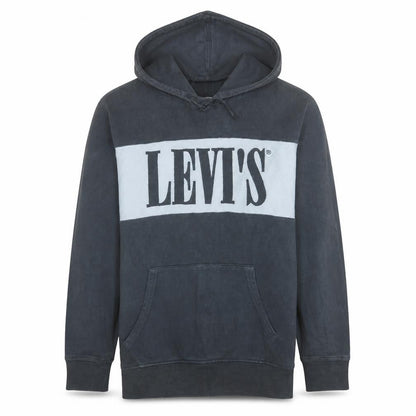 Mens UK Size M Levi's Black Pullover Hoodie