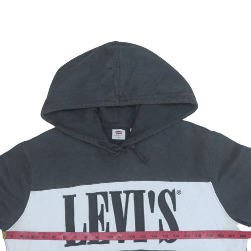 Mens UK Size M Levi's Black Pullover Hoodie