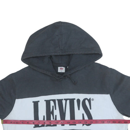 Mens UK Size M Levi's Black Pullover Hoodie
