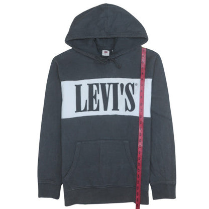 Mens UK Size M Levi's Black Pullover Hoodie
