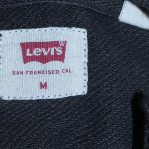 Mens UK Size M Levi's Black Pullover Hoodie