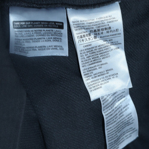 Mens UK Size M Levi's Black Pullover Hoodie
