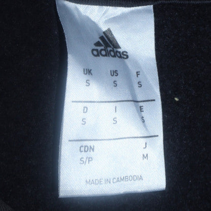 Mens UK Size S adidas Black Pullover Hoodie