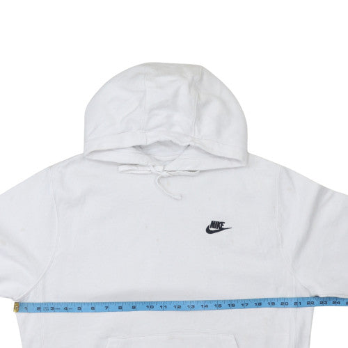 Mens UK Size M Nike White Pullover Hoodie