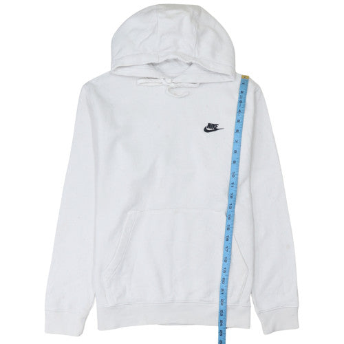 Mens UK Size M Nike White Pullover Hoodie