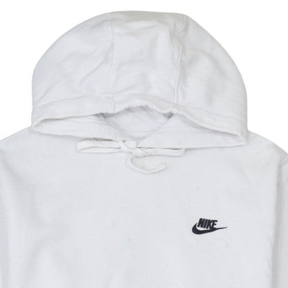 Mens UK Size M Nike White Pullover Hoodie