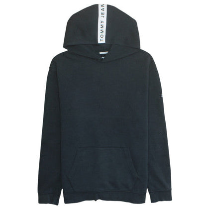 Mens UK Size M Tommy Jeans Black Pullover Hoodie